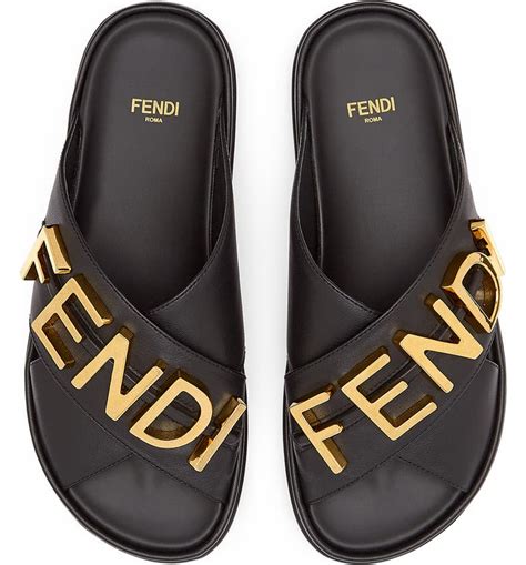 fendi slides womens|fendi flat slides.